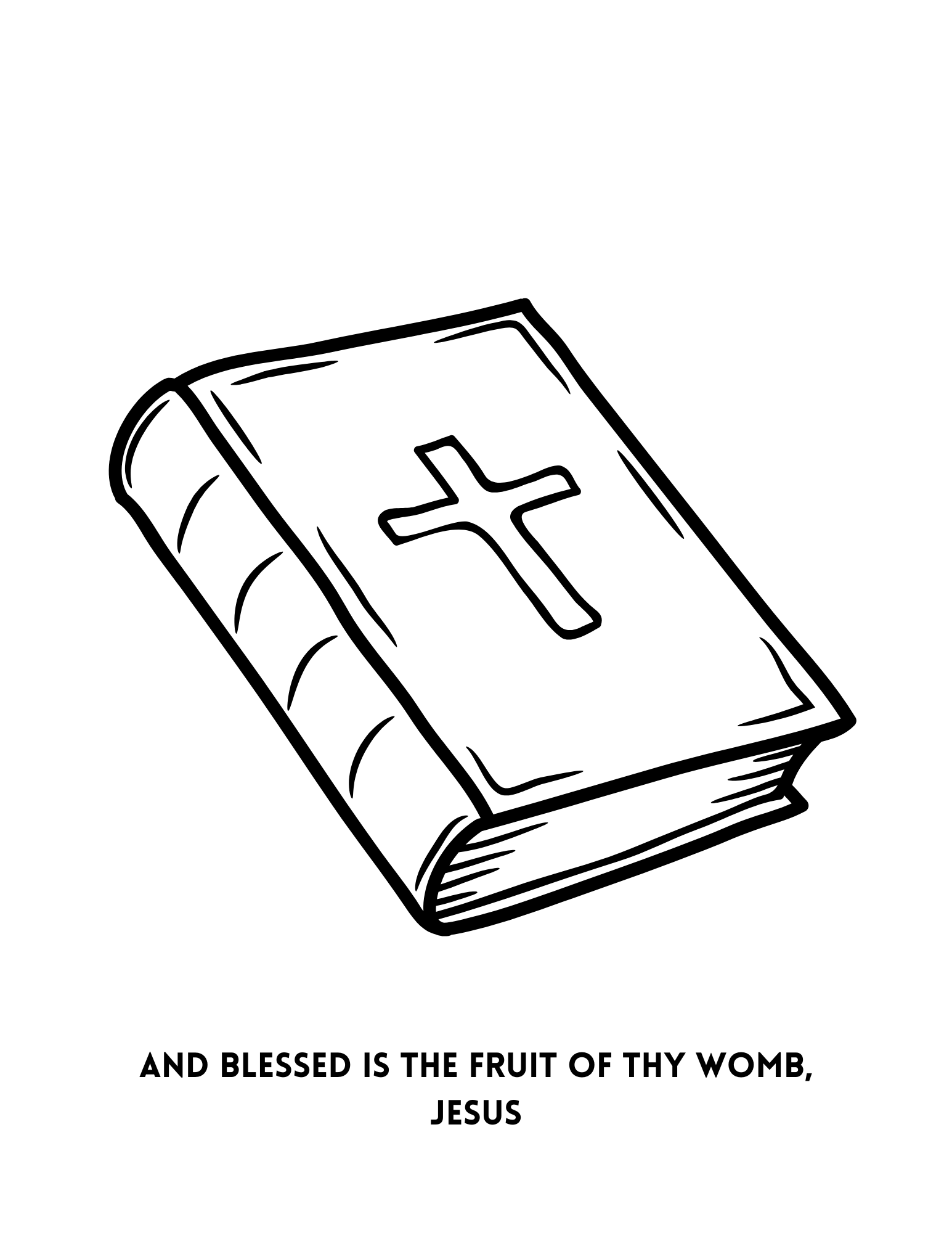 Hail Mary Coloring Book