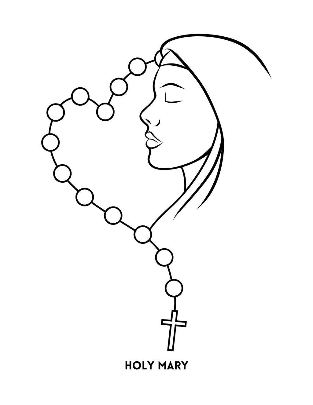Hail Mary Coloring Book