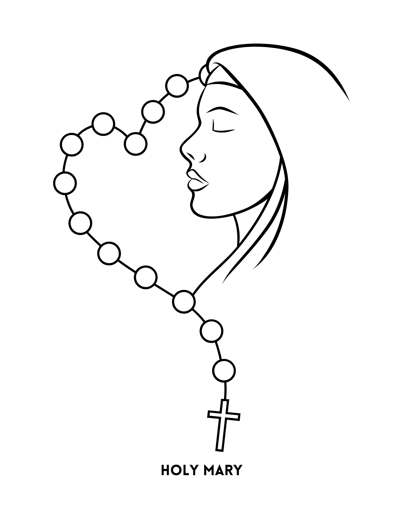 Hail Mary Coloring Book