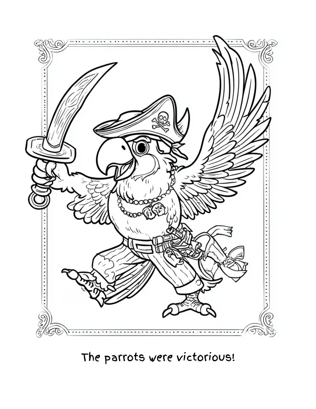 Shiver Me Feathers: A Haunted Voyage Coloring Book Story