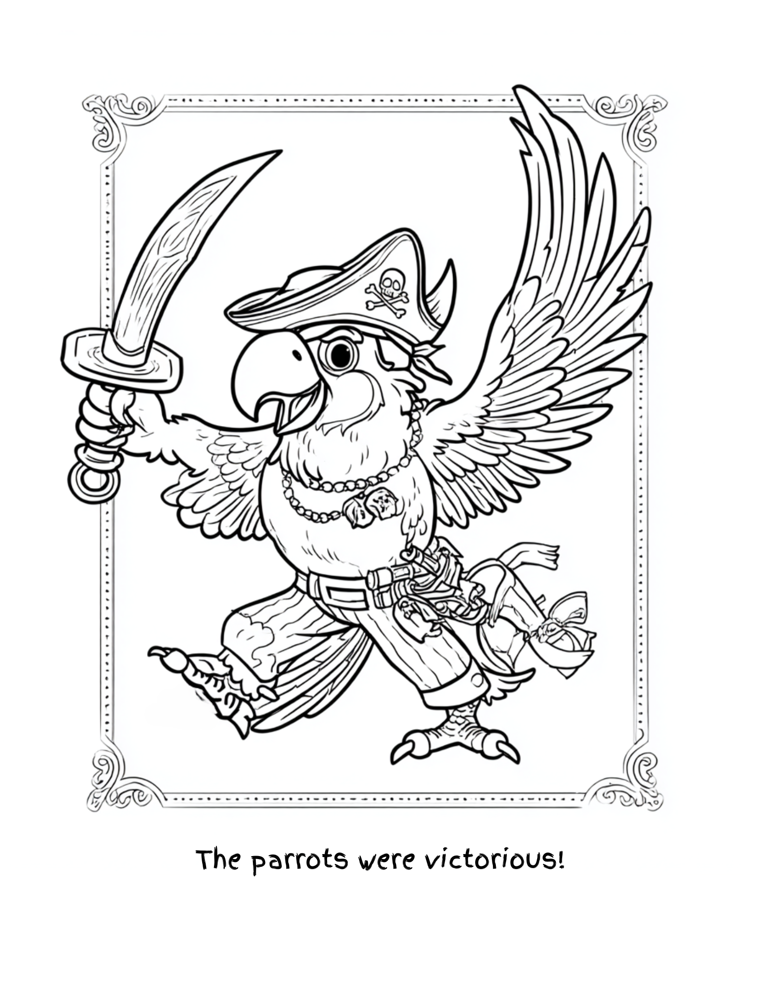 Shiver Me Feathers: A Haunted Voyage Coloring Book Story