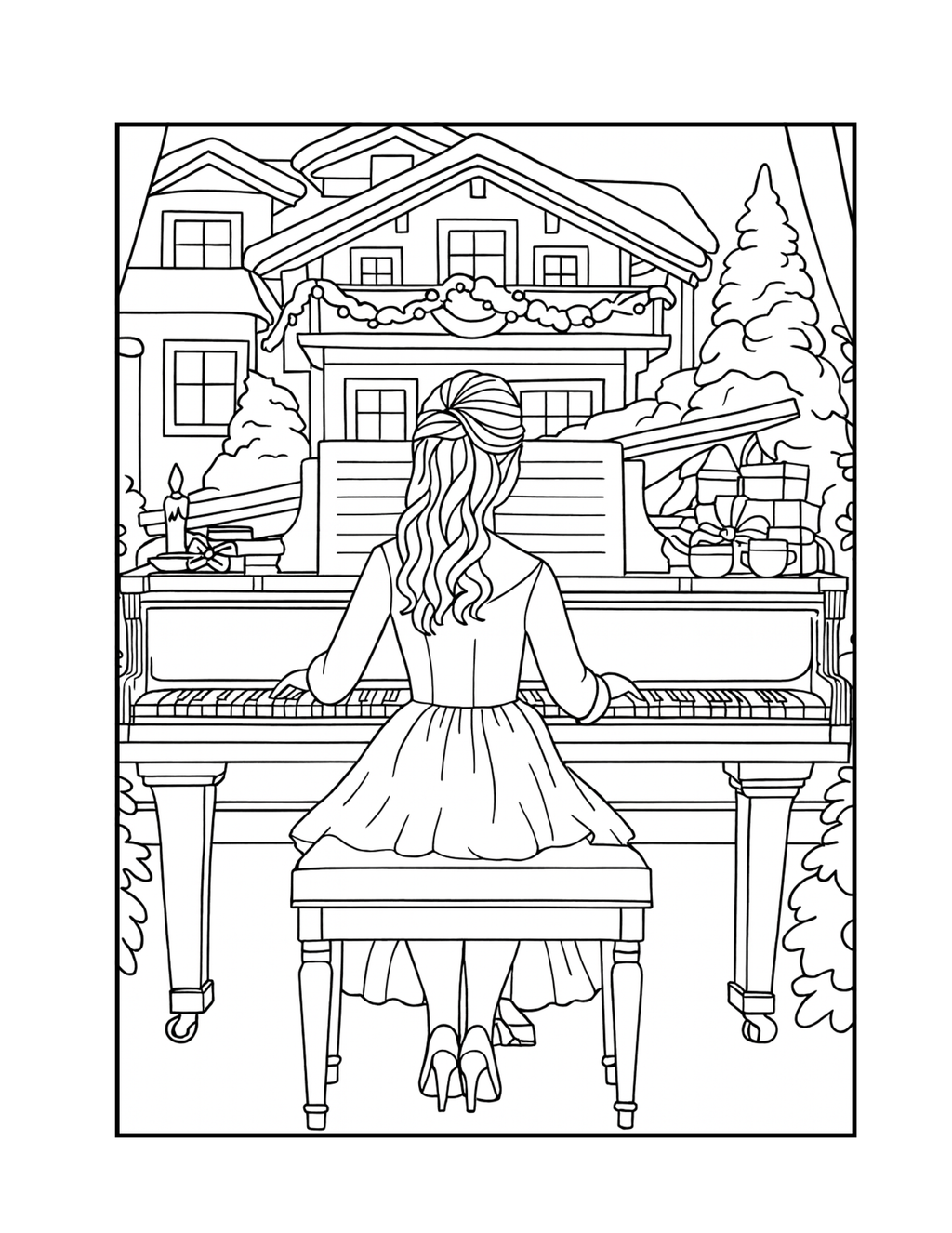 Home for the Holidays Coloring Book