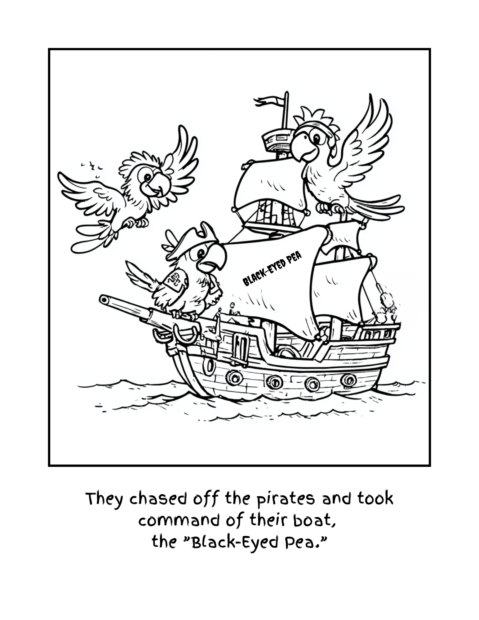 Shiver Me Feathers: A Haunted Voyage Coloring Book Story