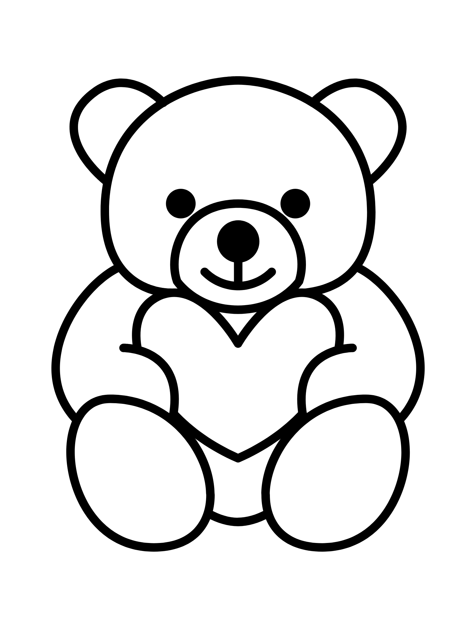 Teddy Bear Coloring Book