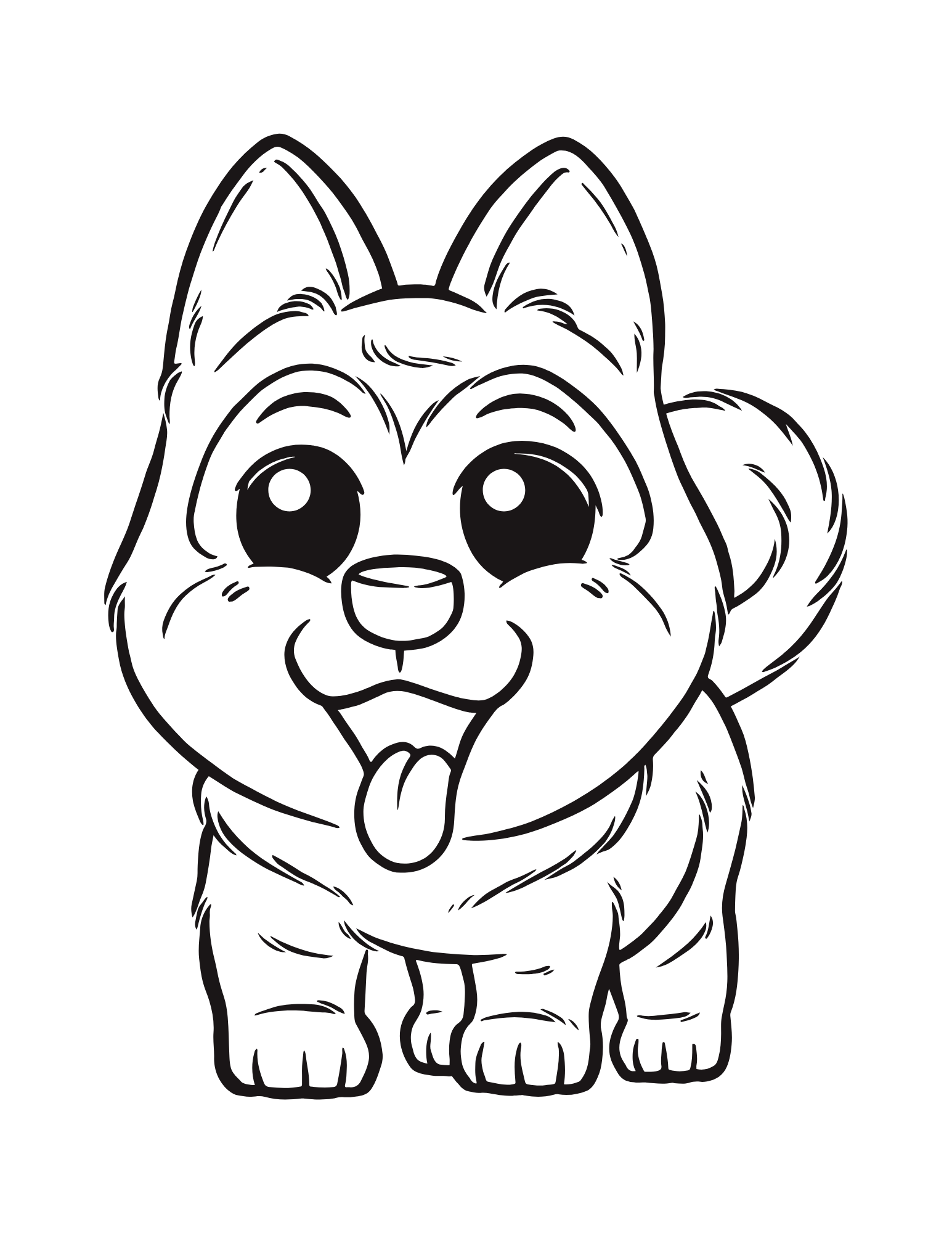 Puppy Love Coloring Book