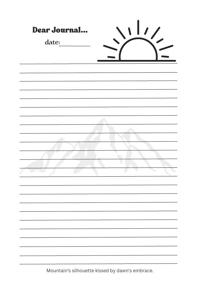Summits in Solitude A Journal of a Snowy Sunrise