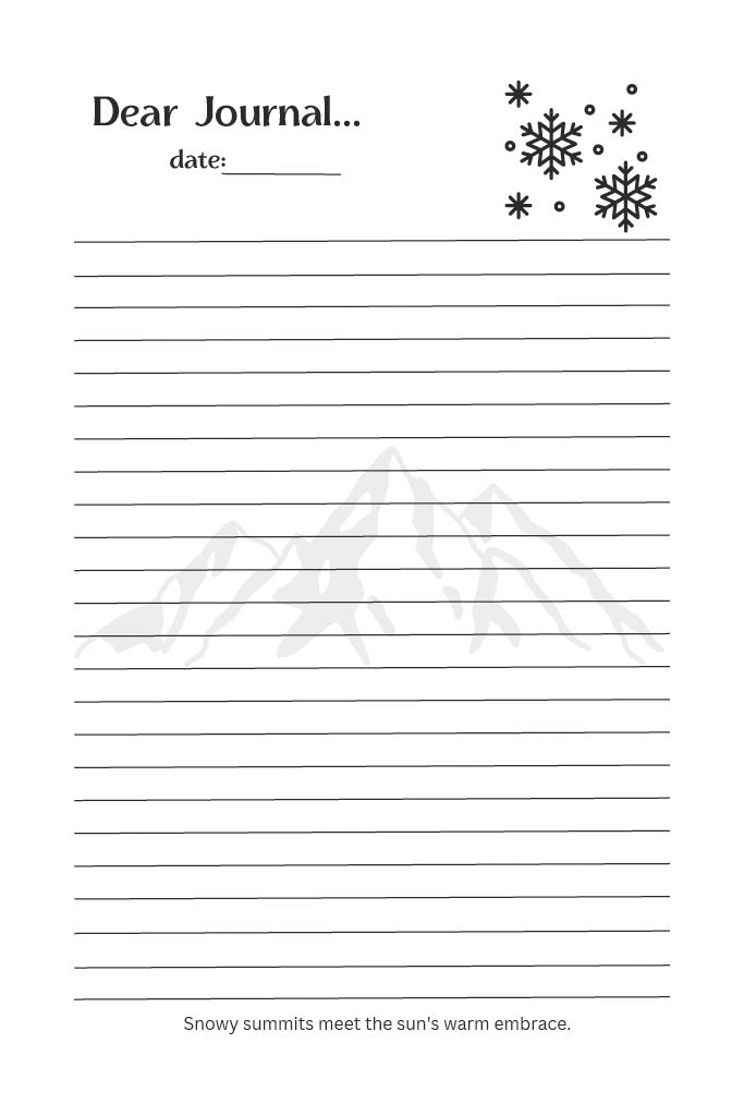 Summits in Solitude A Journal of a Snowy Sunrise
