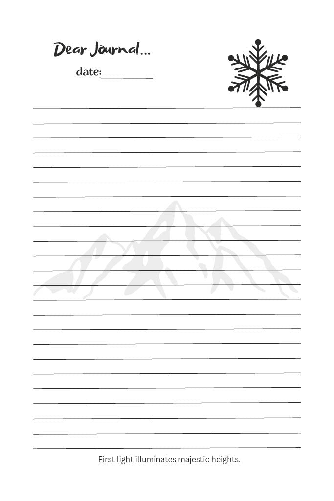 Summits in Solitude A Journal of a Snowy Sunrise