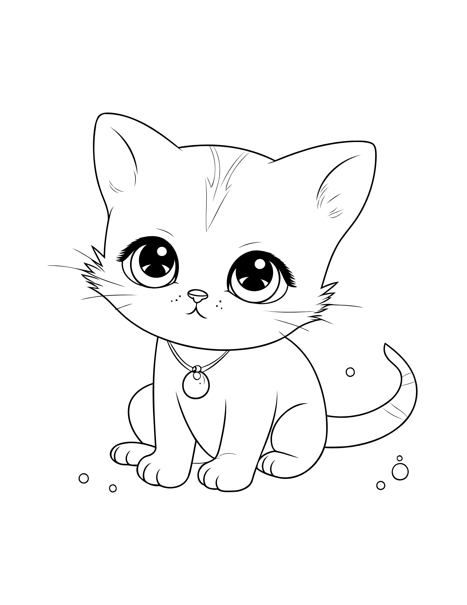 Kitty Cat Love Coloring Book