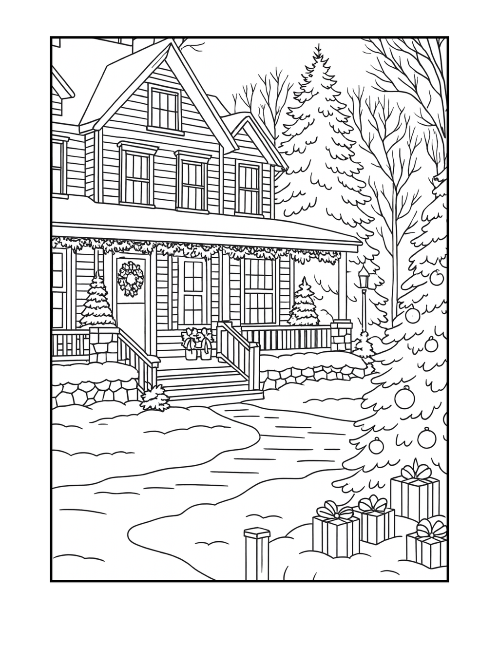 Home for the Holidays Coloring Book