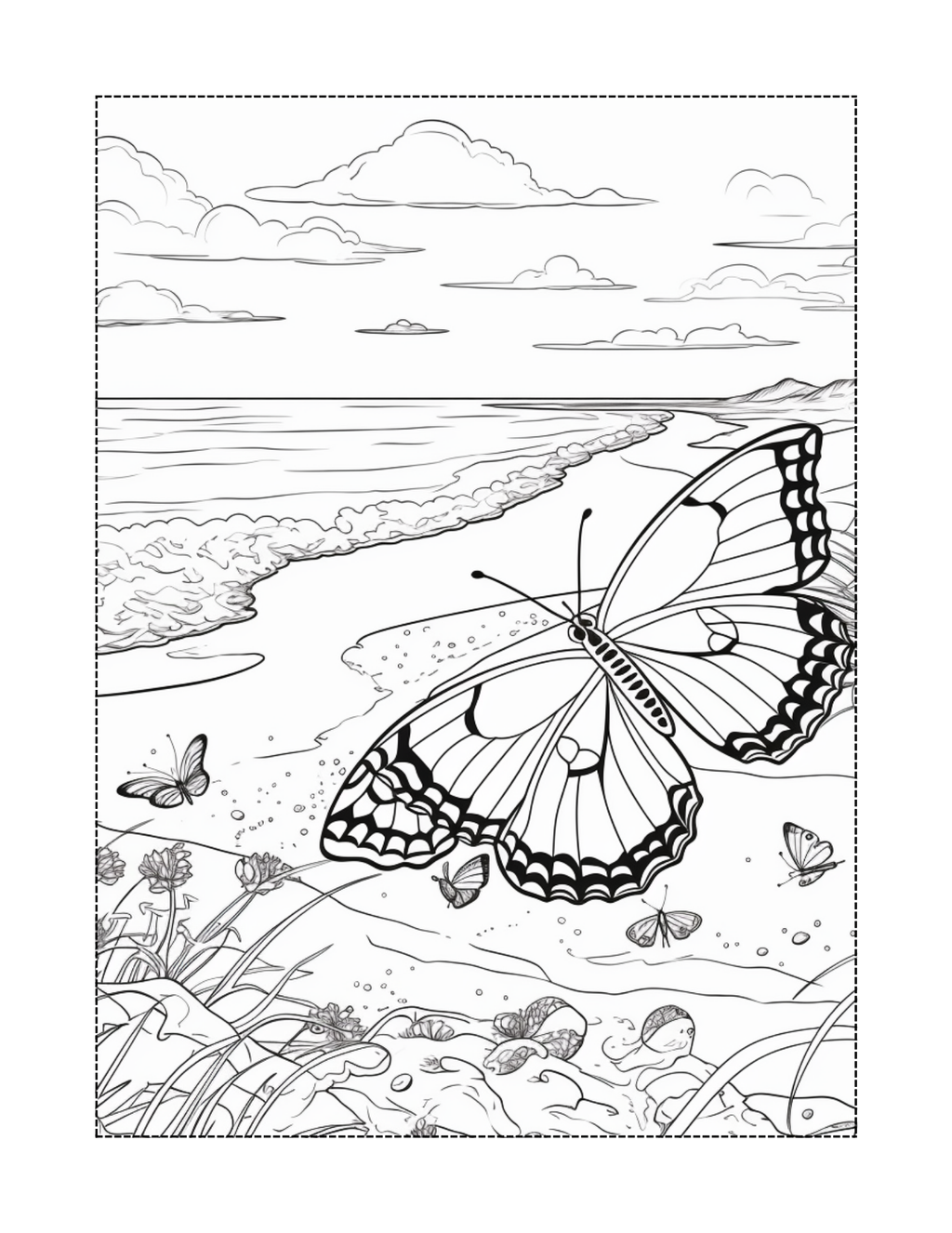 Butterfly Bliss Coloring Book