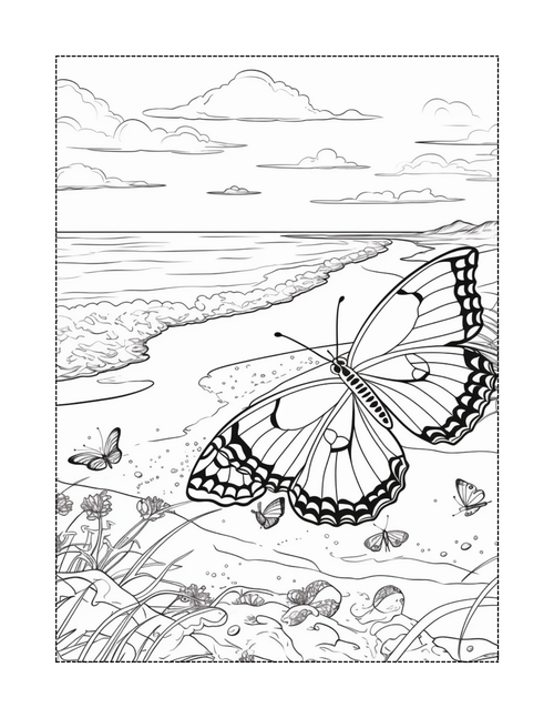 Butterfly Bliss Coloring Book
