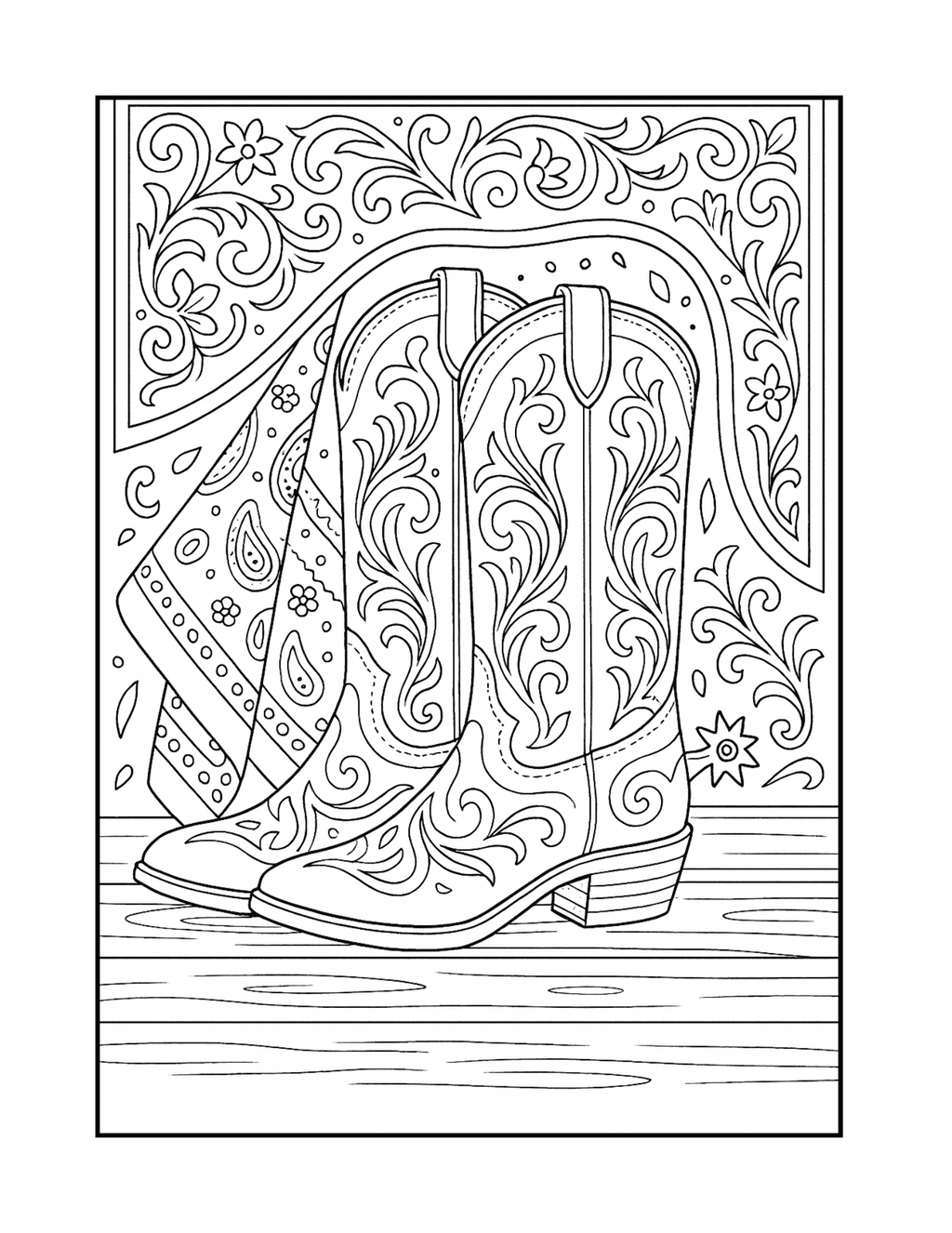 Country Living Coloring Book