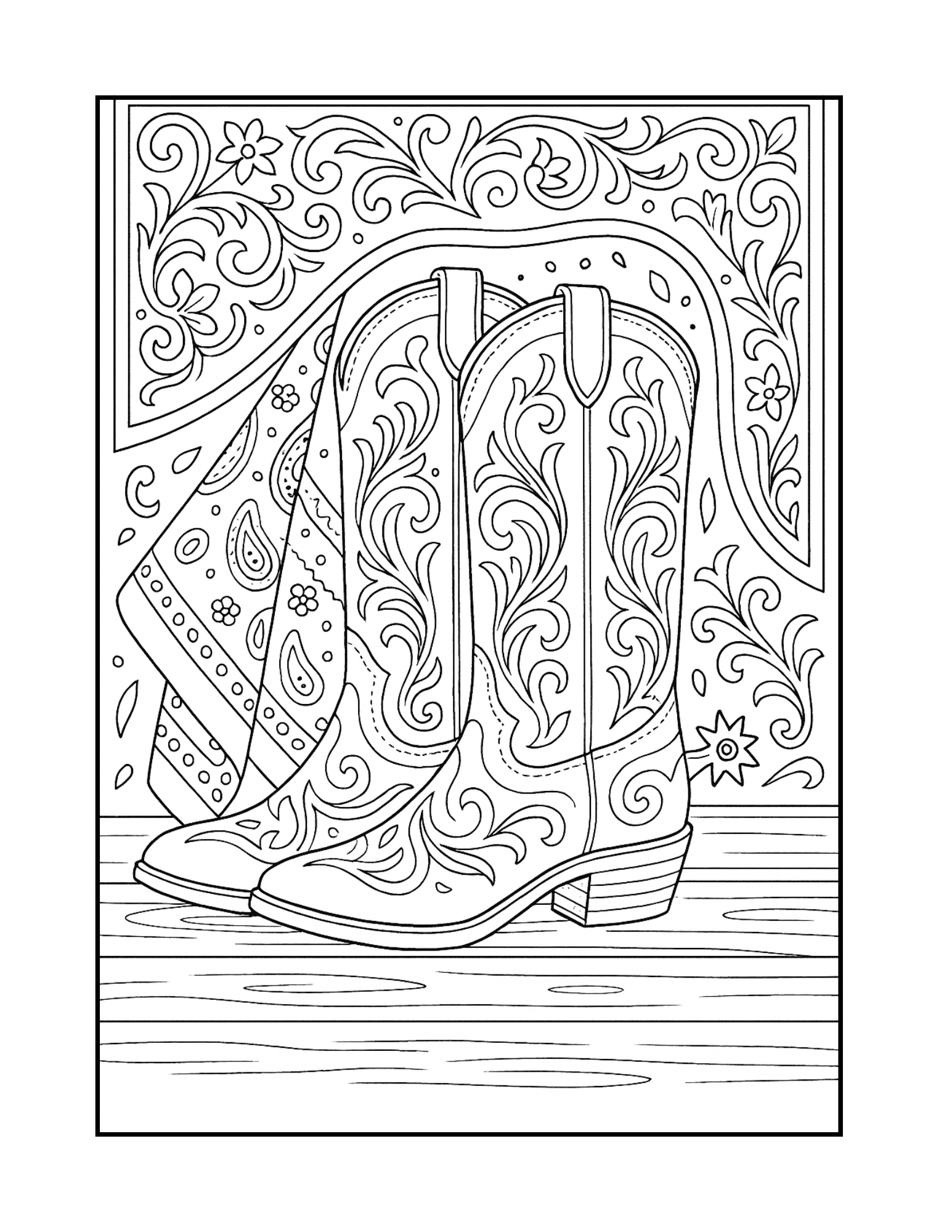 Country Living Coloring Book