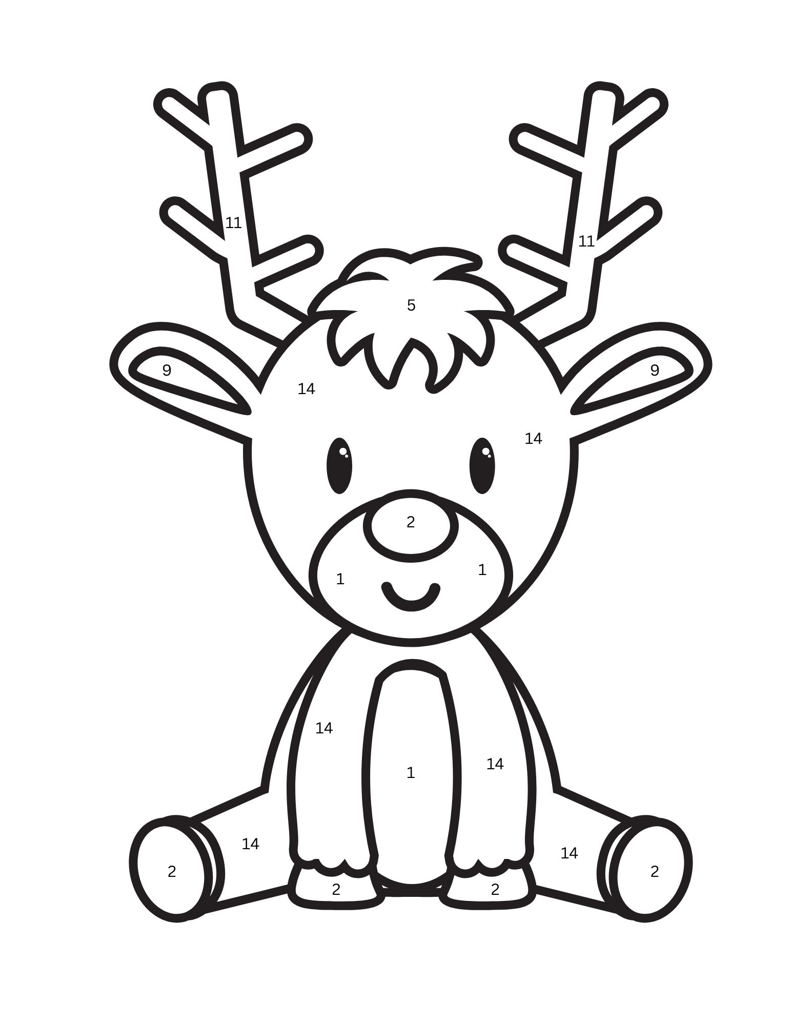 Snowy Smiles Holiday Color By Number Coloring Book