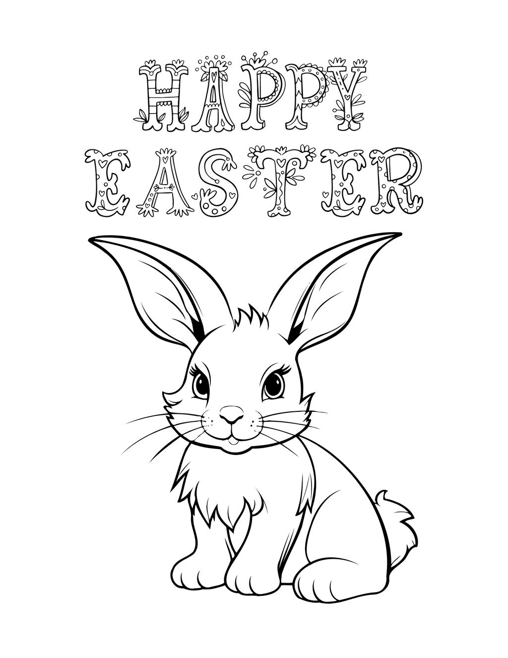 Easter Vibes Coloring Book