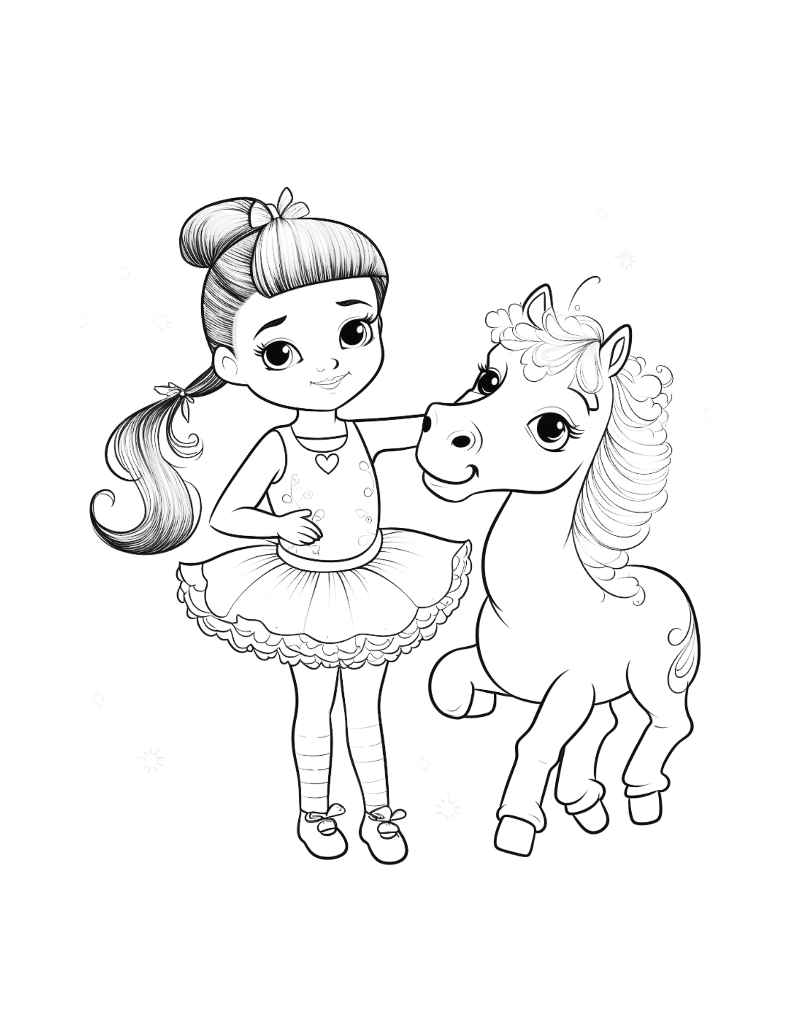 Twinkle Toes Coloring for Little Ballerinas
