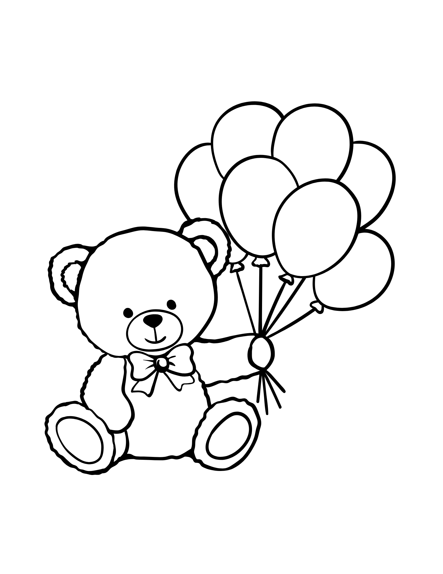 Teddy Bear Coloring Book