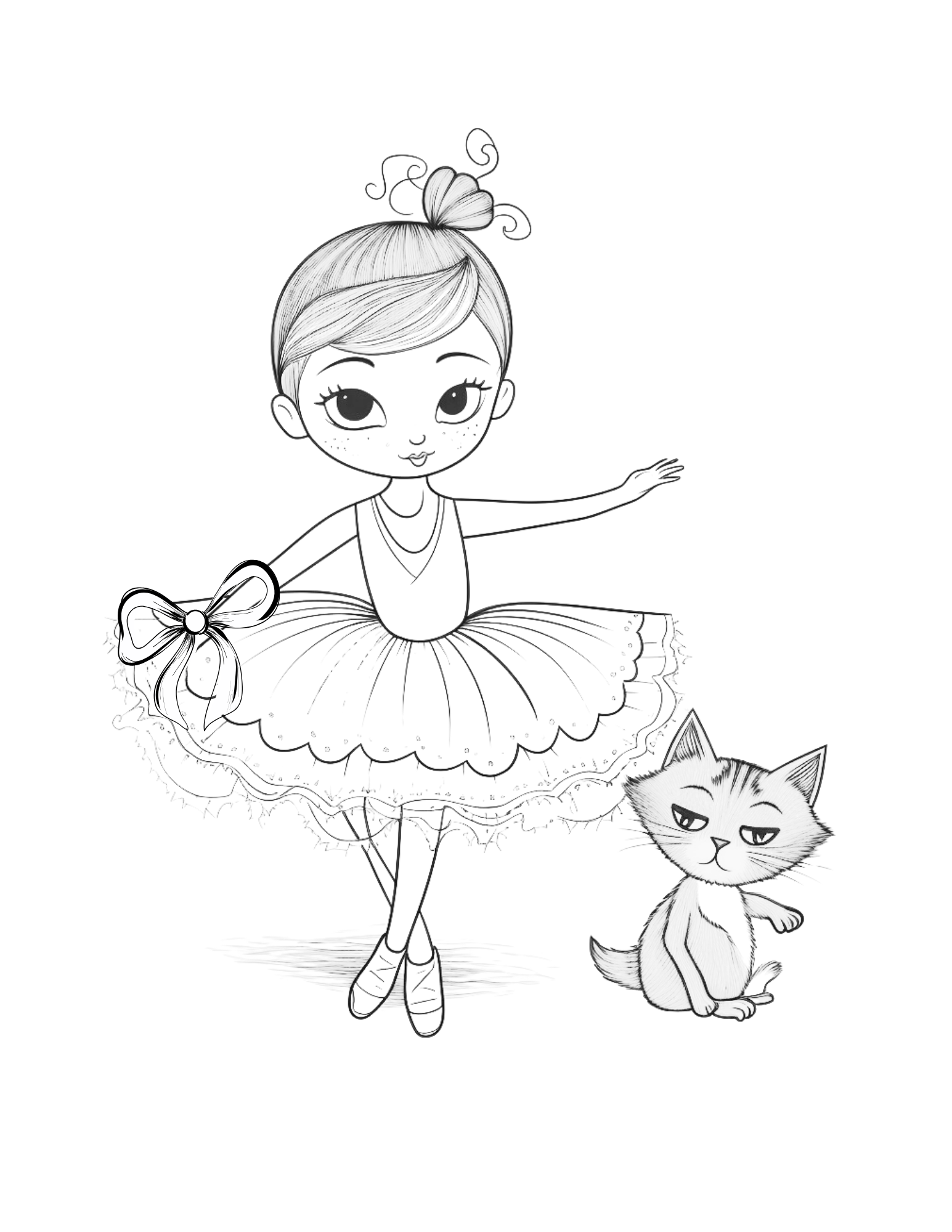 Twinkle Toes Coloring for Little Ballerinas
