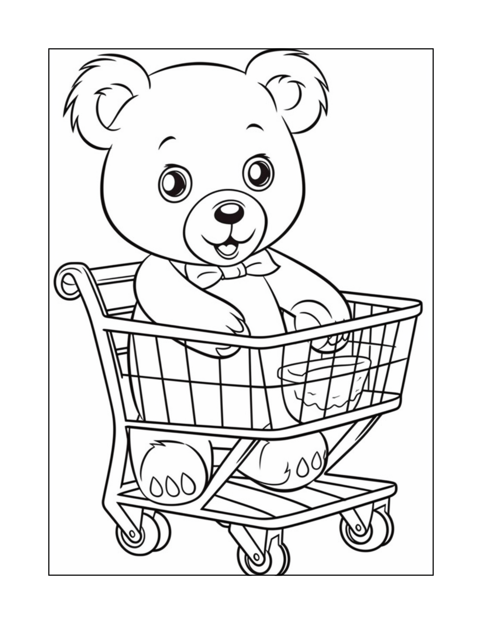Teddy Bear Coloring Book