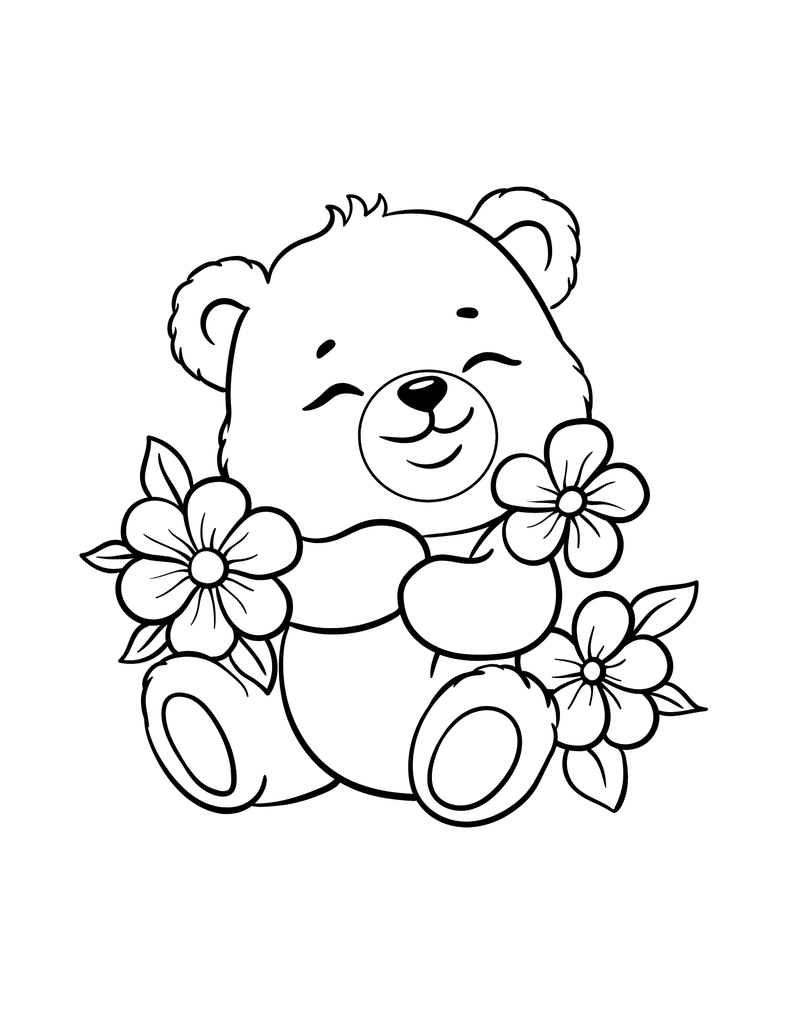 Teddy Bear Coloring Book