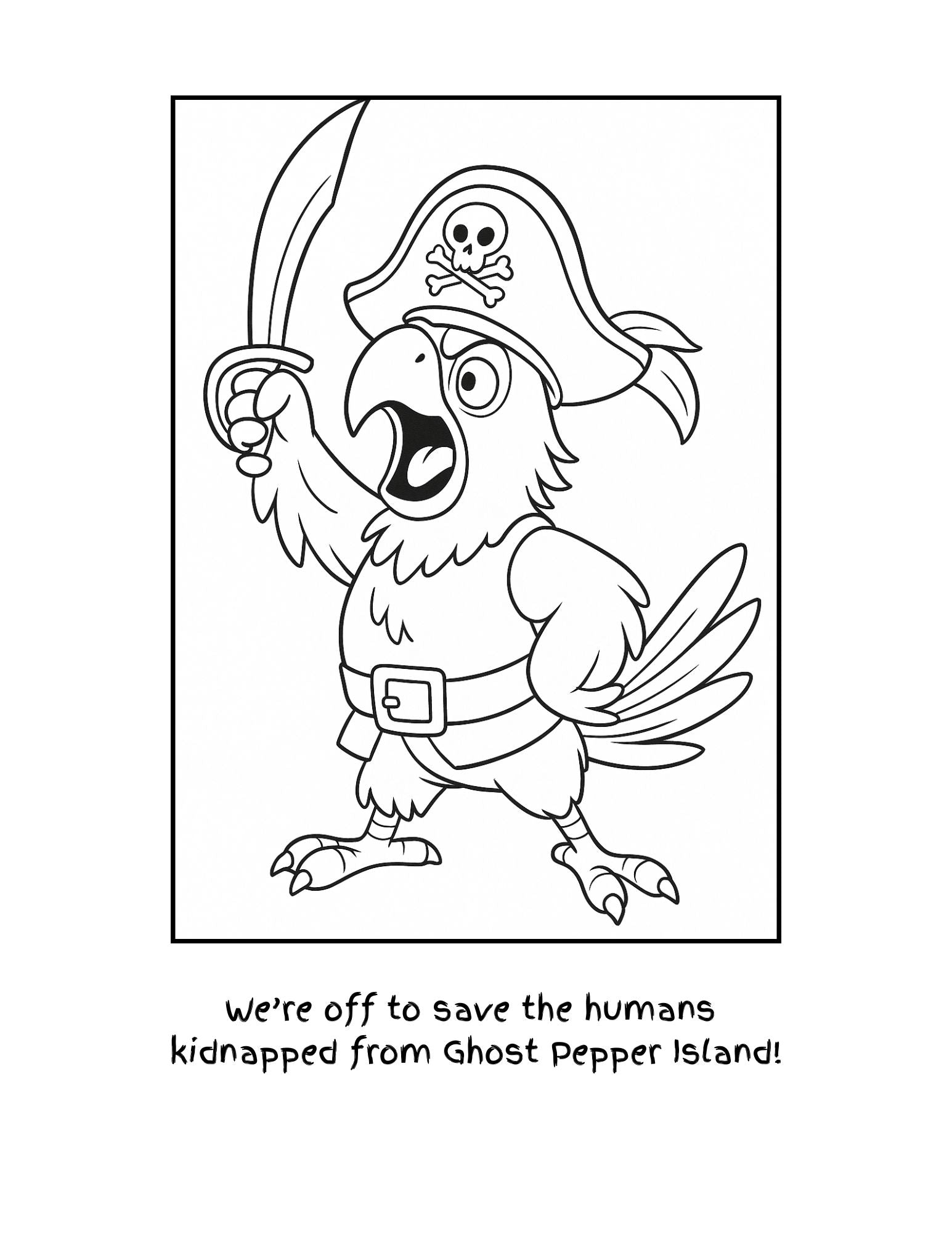 Shiver Me Feathers: A Haunted Voyage Coloring Book Story Part 2