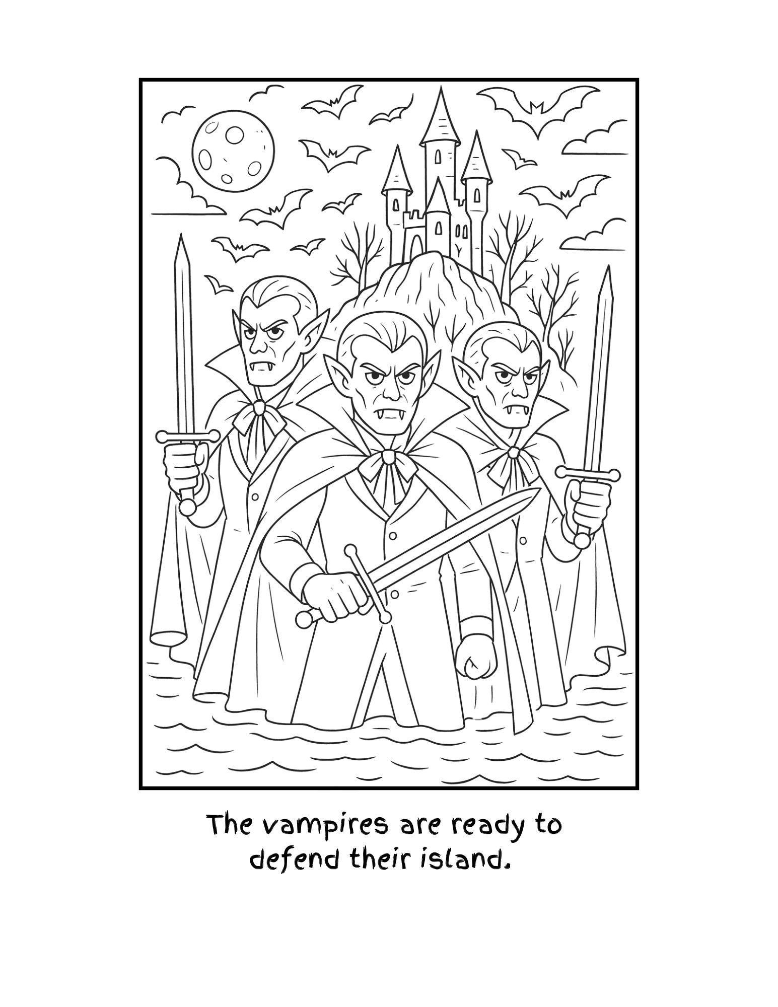 Shiver Me Feathers: A Haunted Voyage Coloring Book Story Part 2