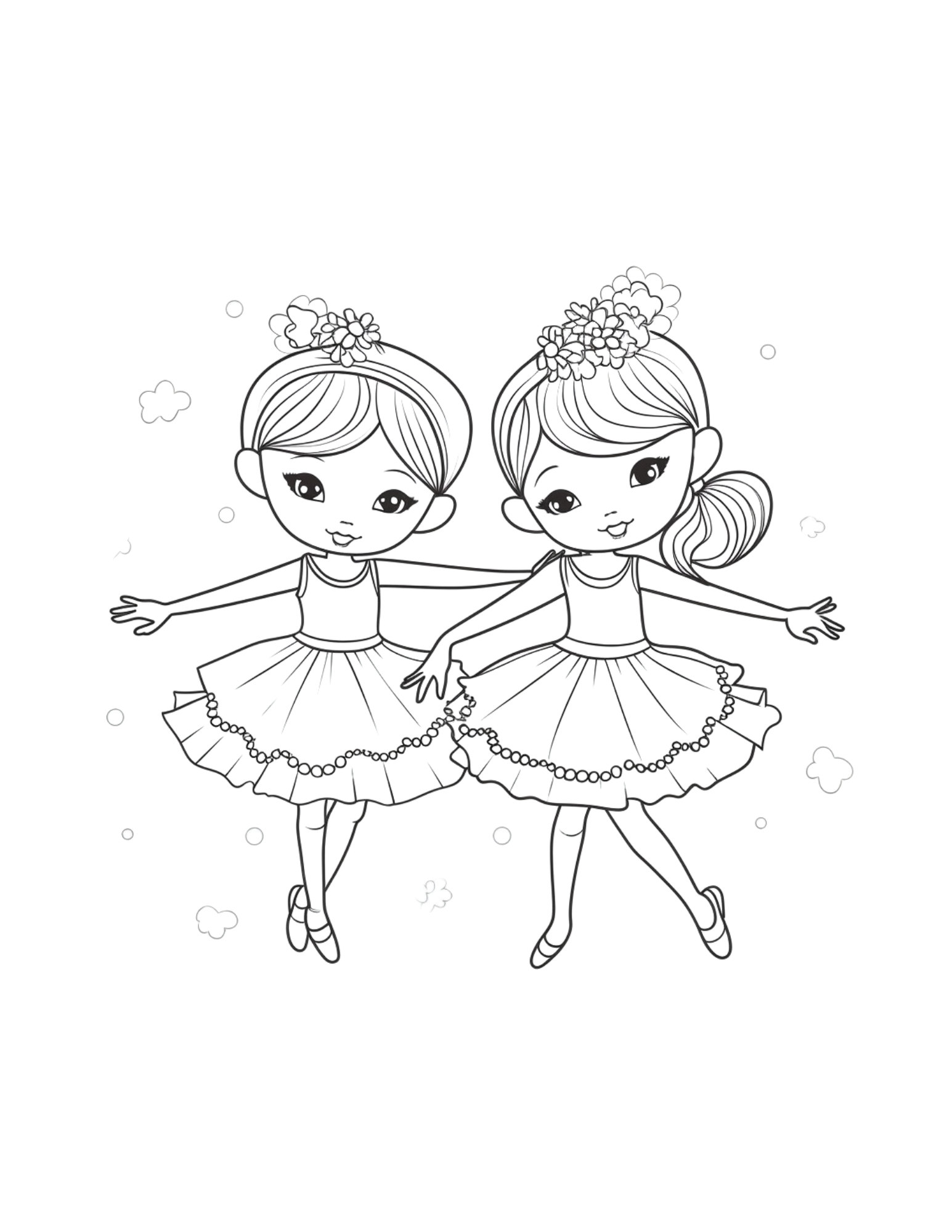 Twinkle Toes Coloring for Little Ballerinas