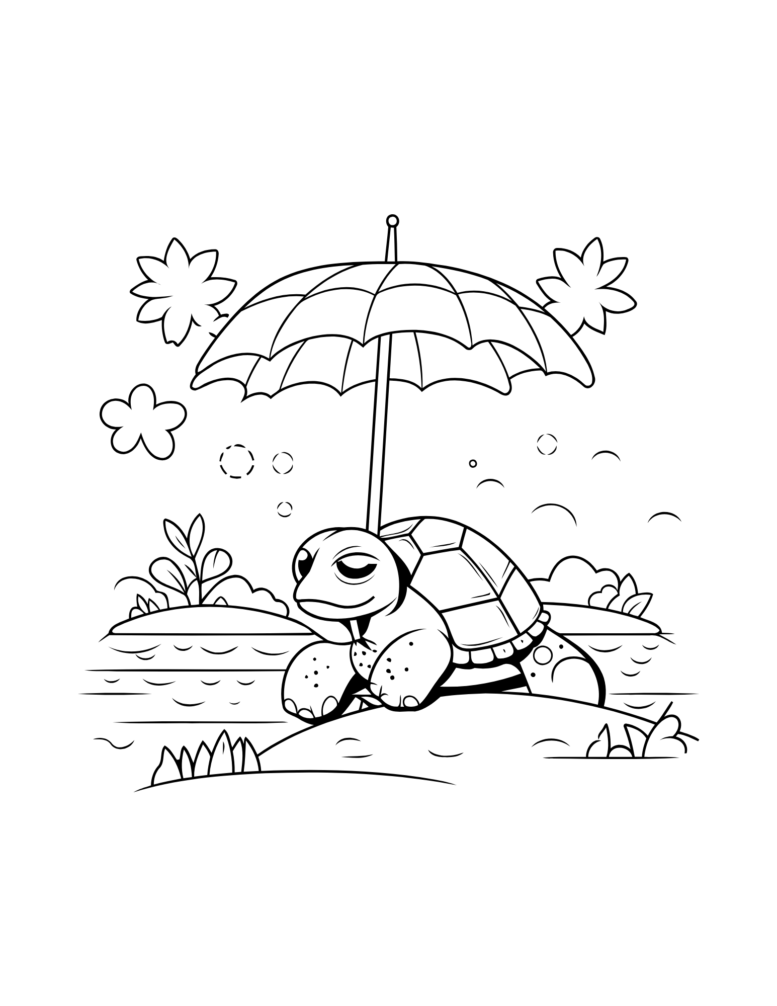 Turtle Hugs Coloring Book
