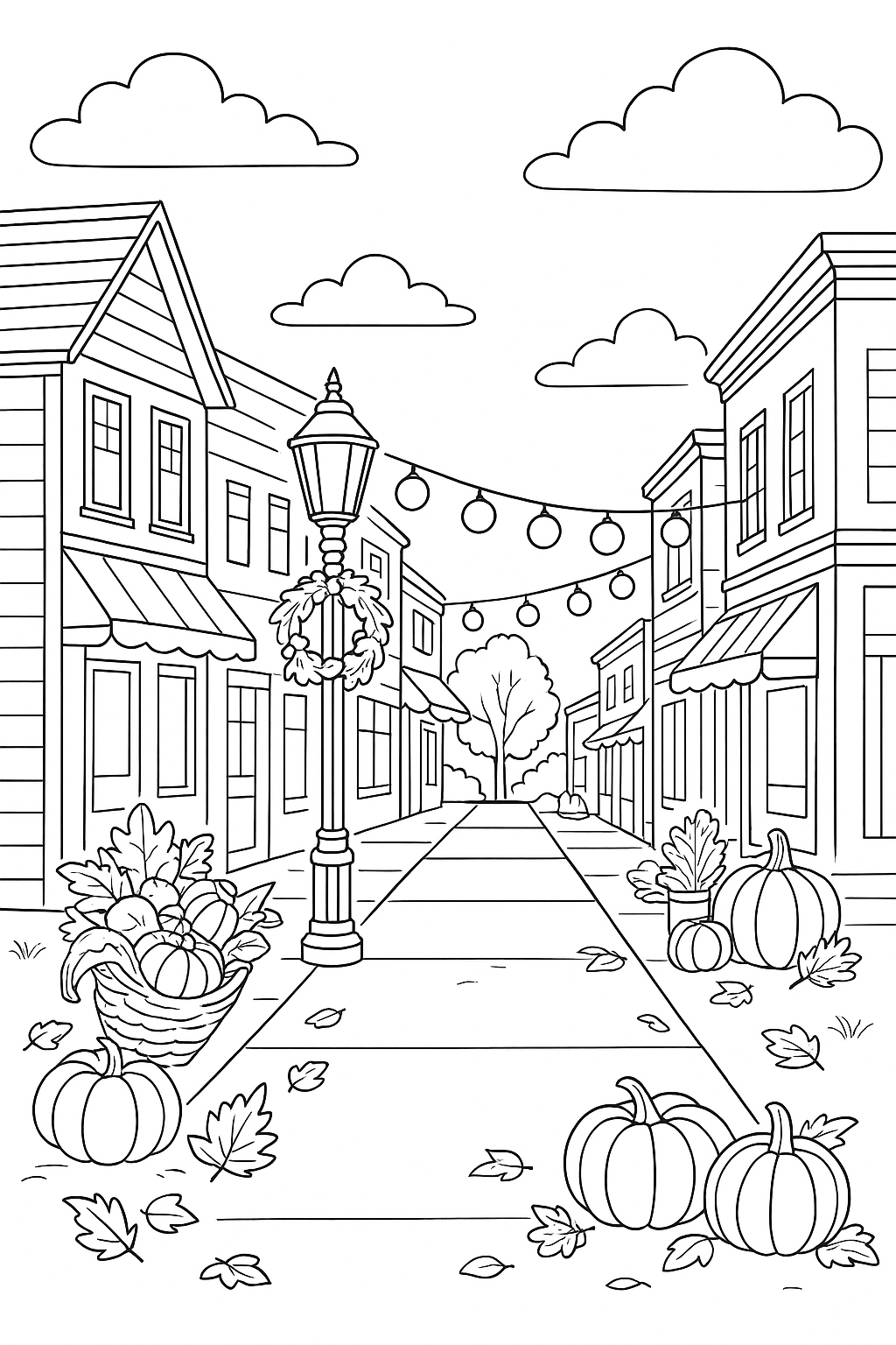 Cozy Fall Days Coloring Book