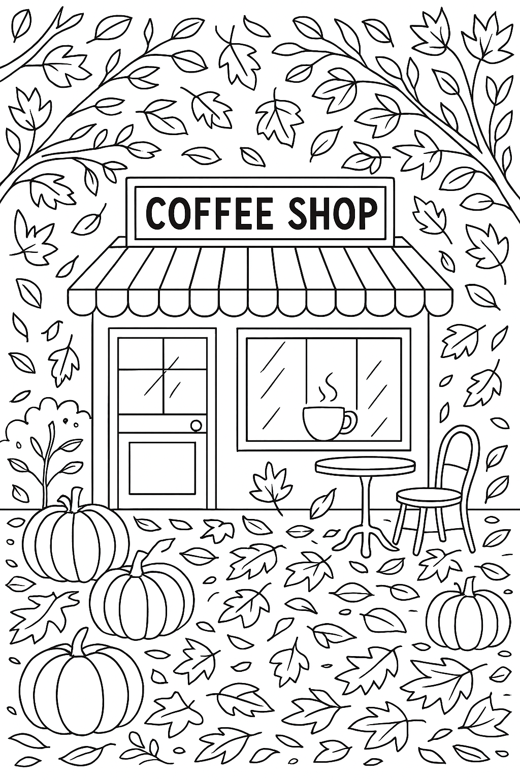 Cozy Fall Days Coloring Book