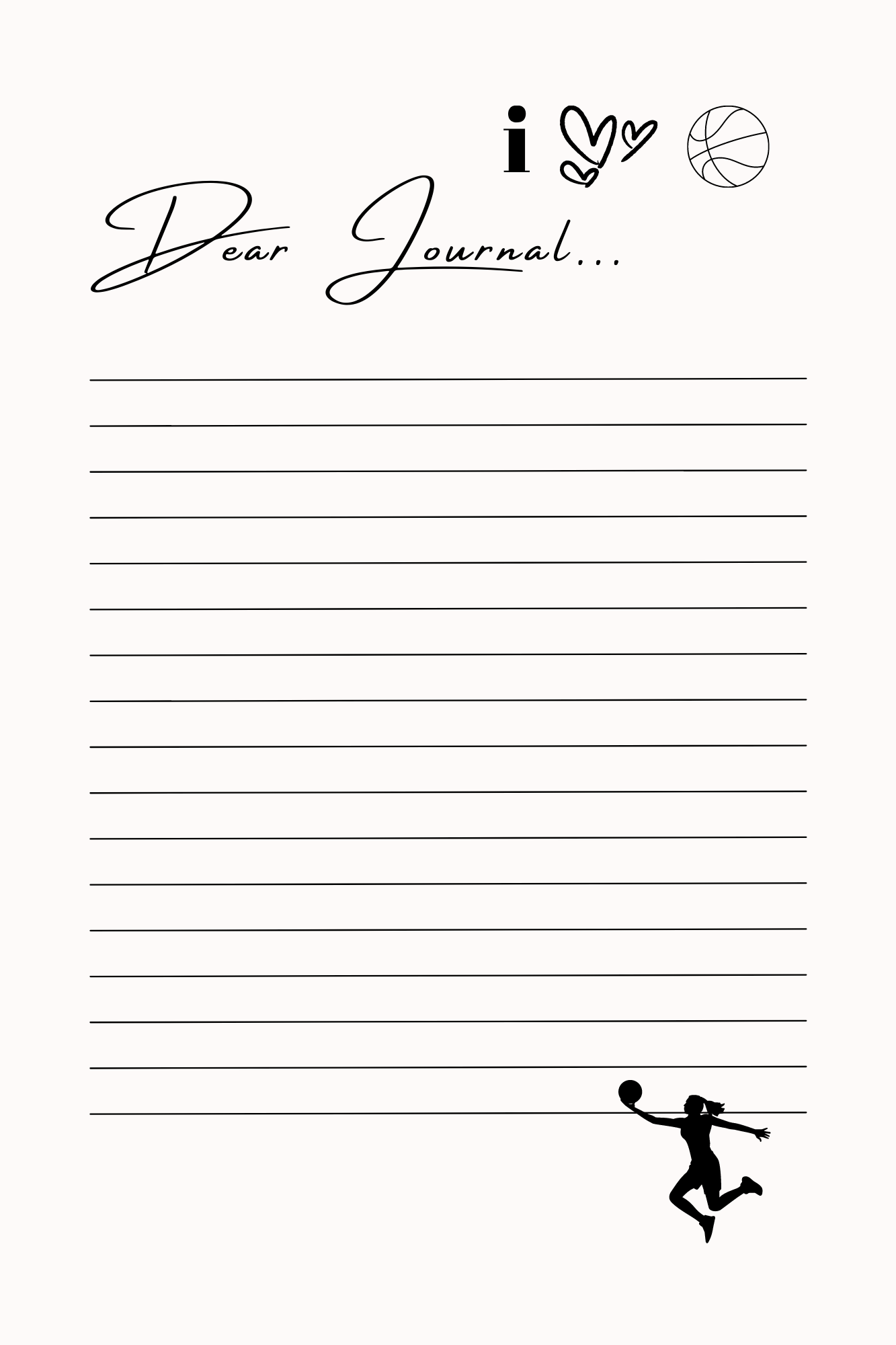 Basketball Vibes Journal