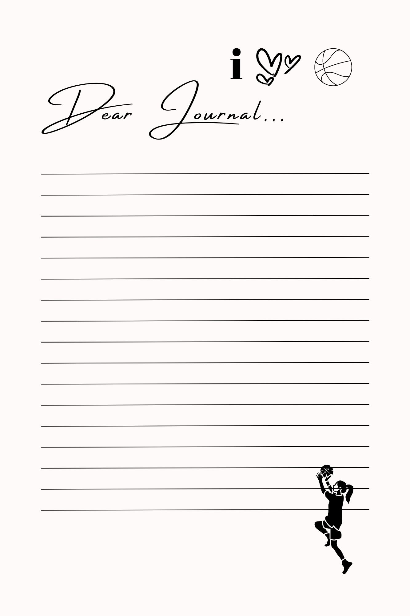 Basketball Vibes Journal