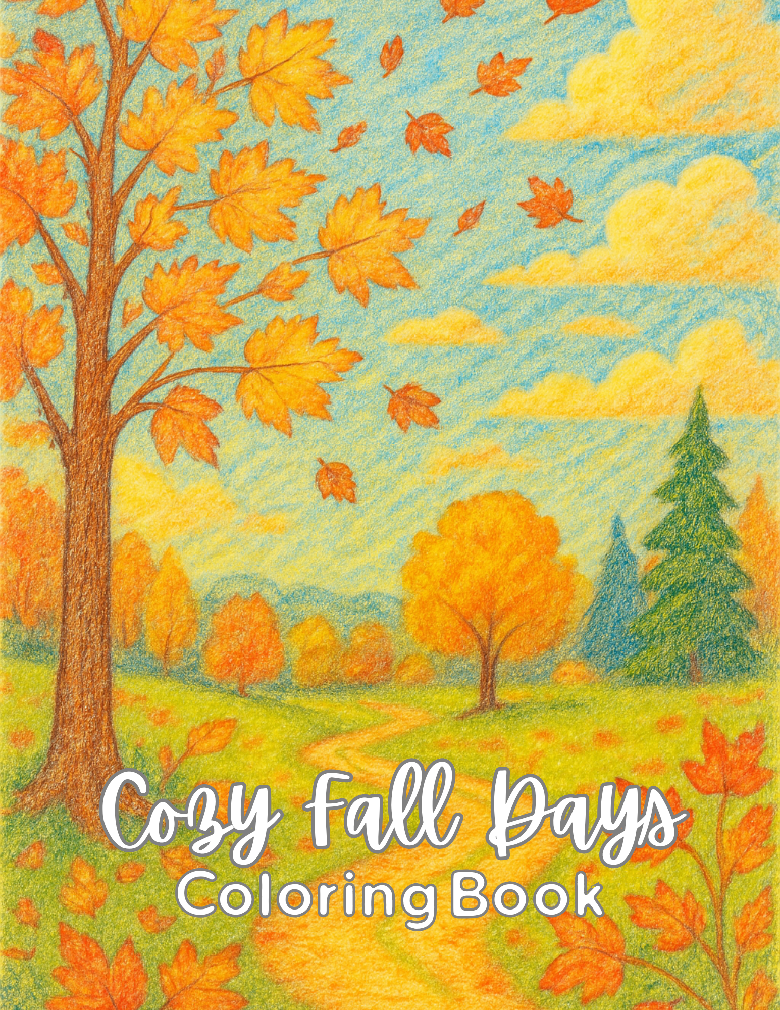 Cozy Fall Days Coloring Book